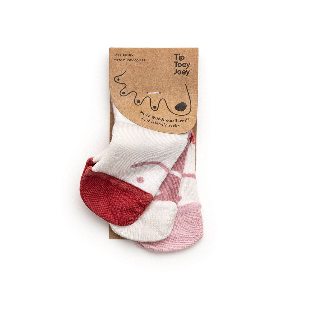 Tip Toey Joey Chaussettes Smile Rose Pack 3 paires