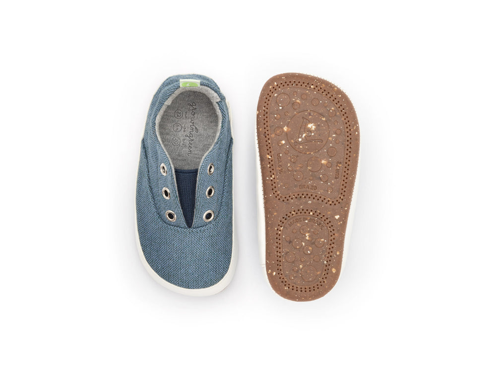 Tip Toey Joey Primeiros  Spicey Azul Cobalto Eco Canvas