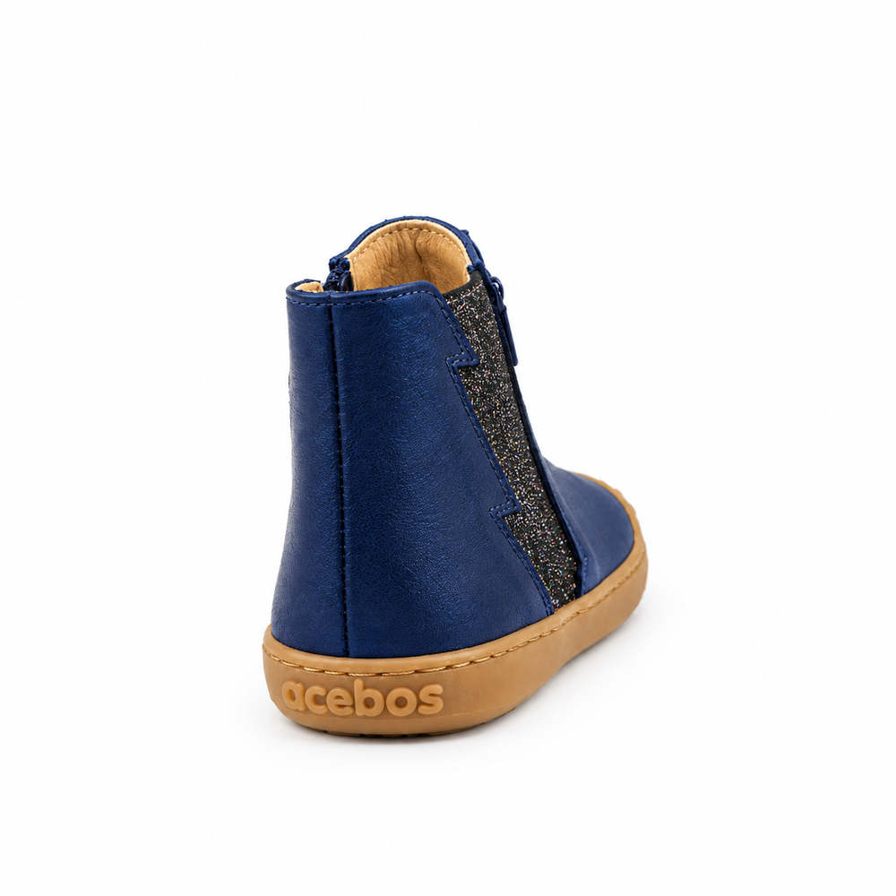 Acebos Barefoot Botín Flash Azul Marino