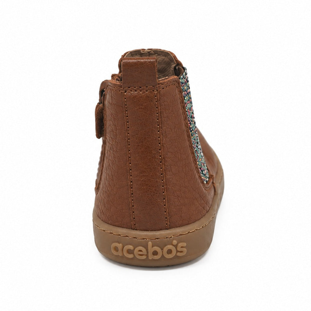 Acebos Barefoot Botin Sparkle Cuero