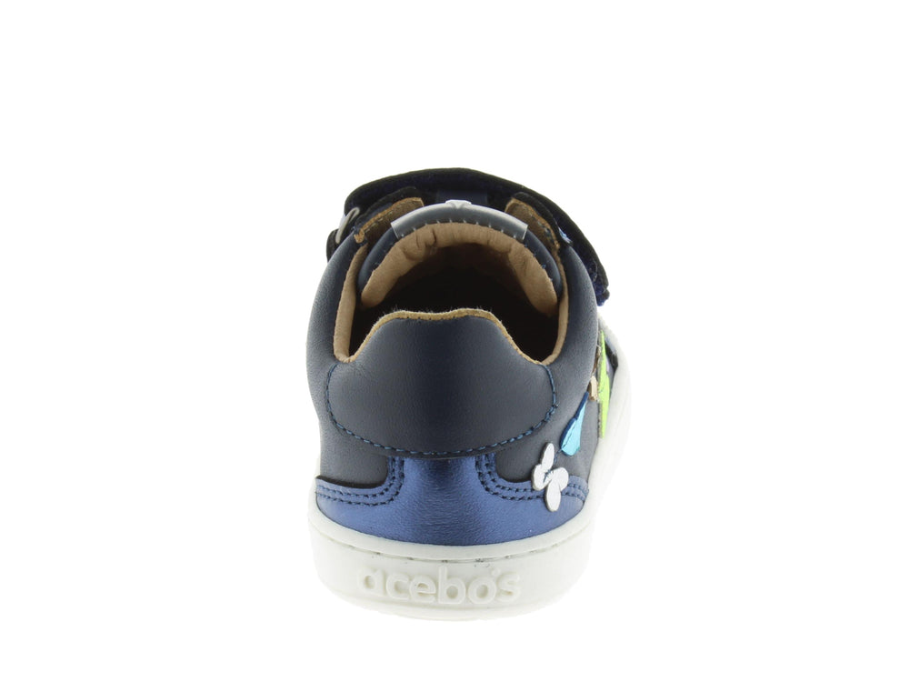 Acebos Barefoot Mariposa Velcros Marino