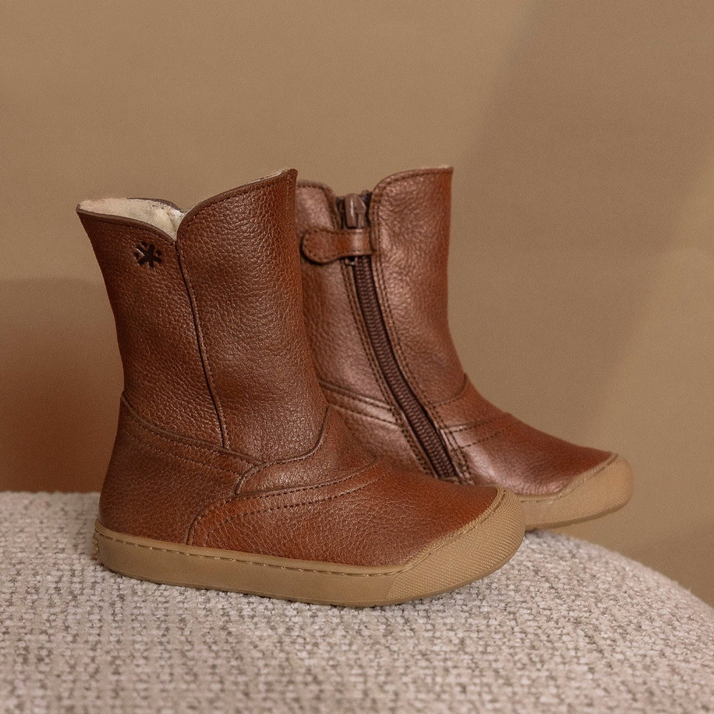 Acebos Barefoot Bota Fourrées Cuero