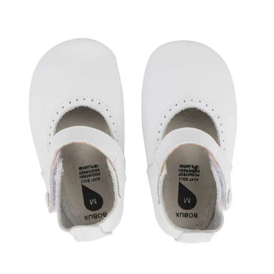 Bobux Primeros pasos T-bar Blanco
