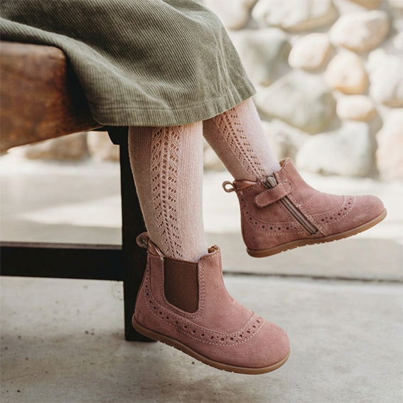 Babybotte barefoot Archic de ante rosa antiguo
