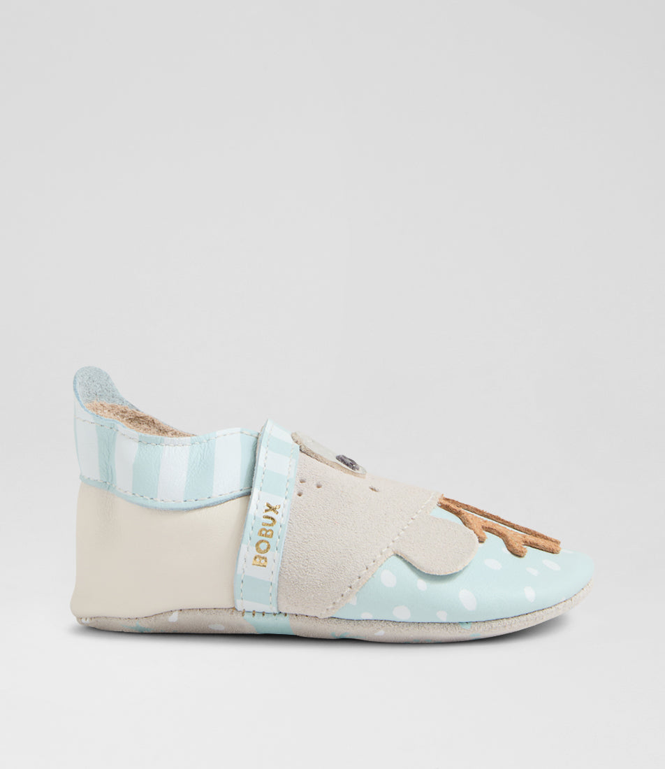 Zapatitos Bobux jirafa amarillo azul