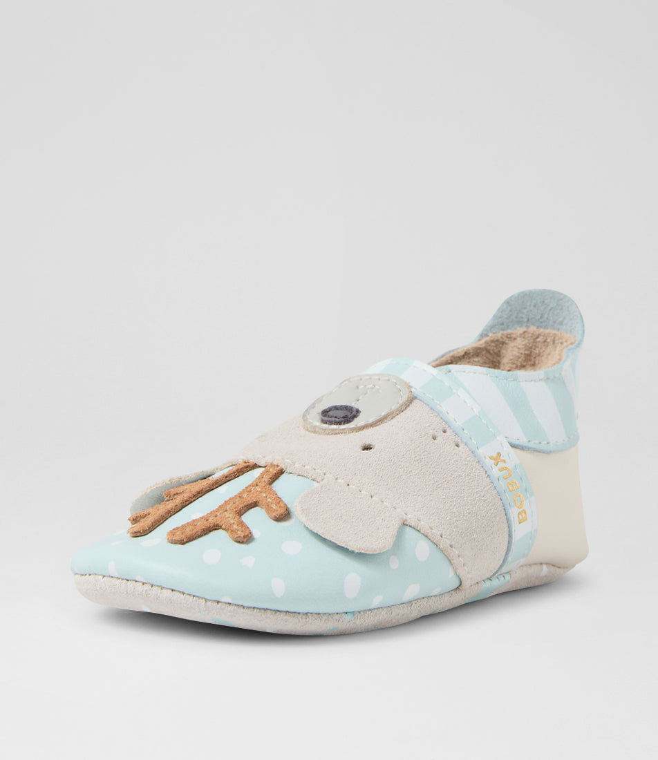 Zapatitos Bobux jirafa amarillo azul