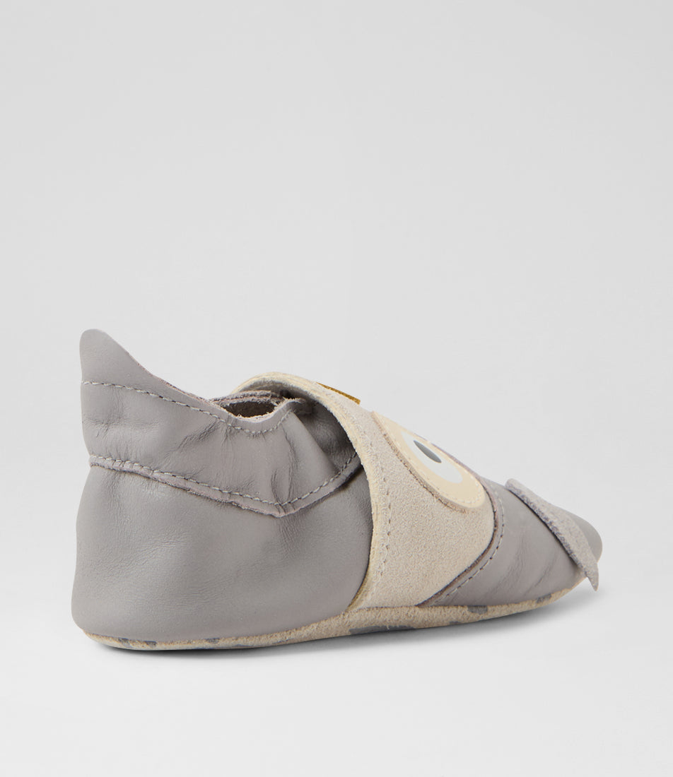 Bobux Chaussons Hootie Grey Gull