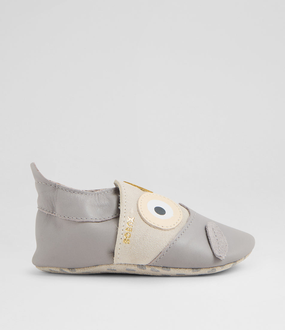 Bobux Chaussons Hootie Grey Gull
