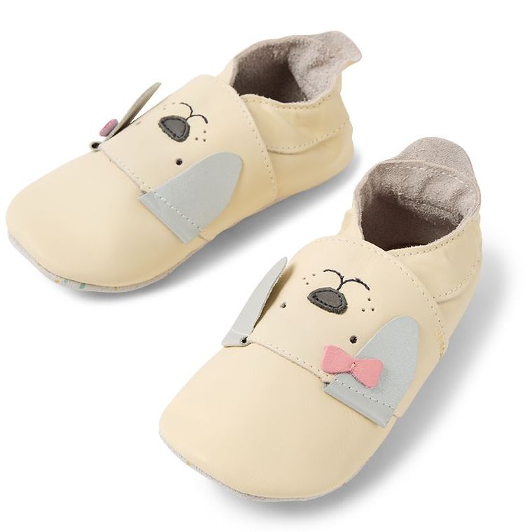 Bobux Pantuflas Little Bow Pup Vanilla