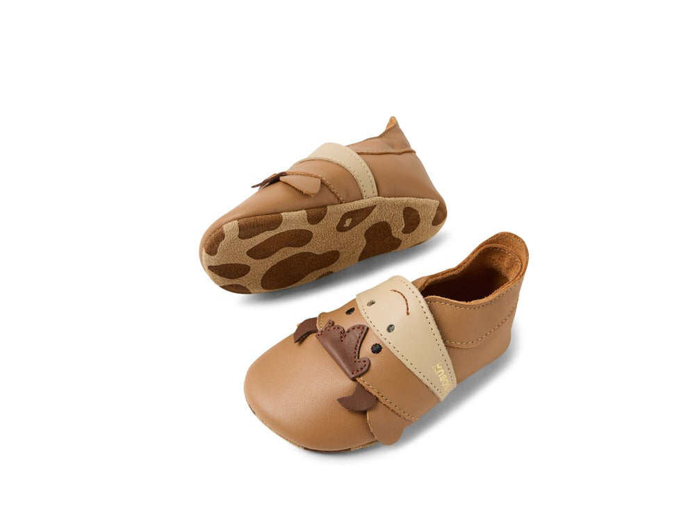 Bobux Chaussons Mooley Cow Caramel
