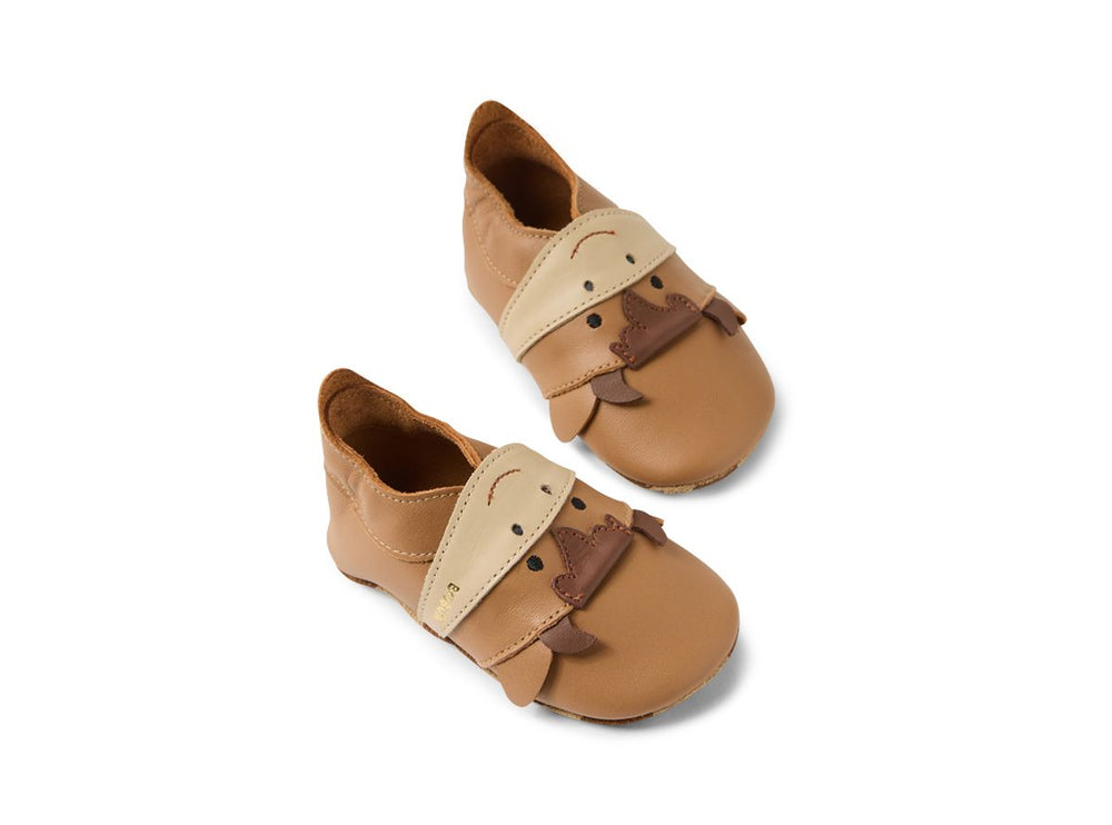 Bobux Chaussons Mooley Cow Caramel