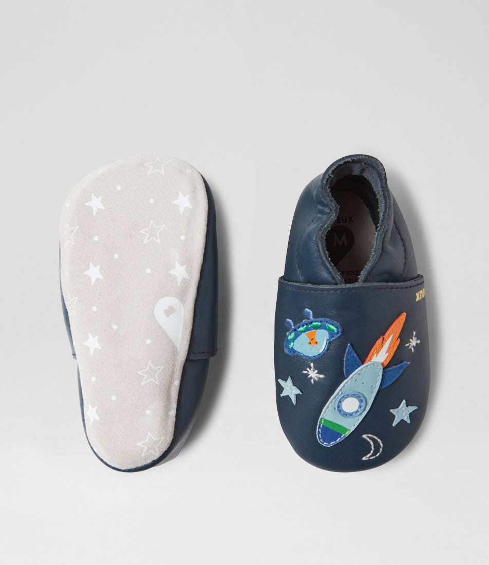 Bobux Chaussons Cosmic Rocket Navy