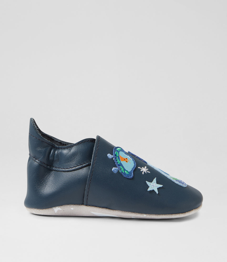 Bobux Chaussons Cosmic Rocket Navy