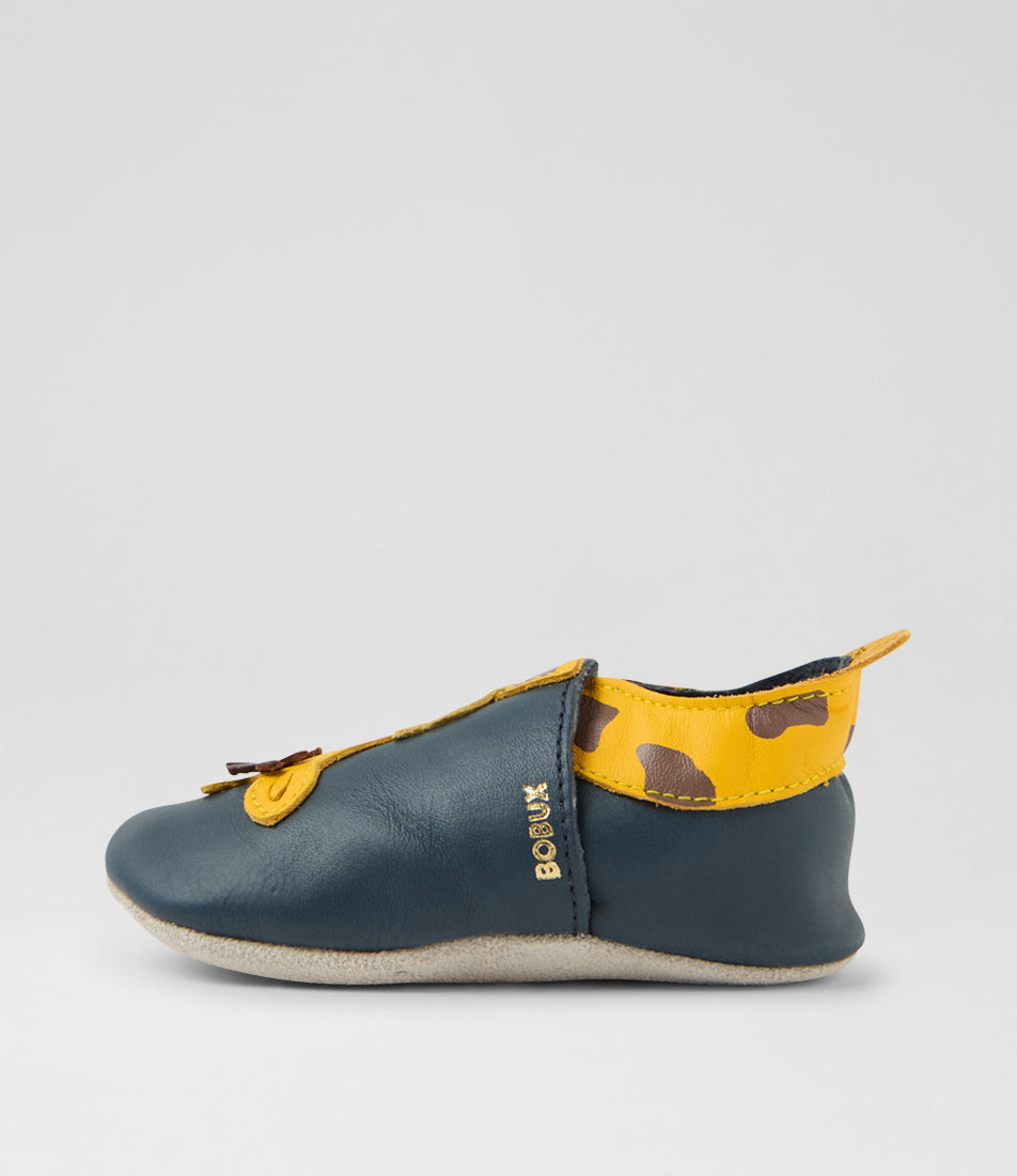 Zapatitos Bobux jirafa amarillo azul