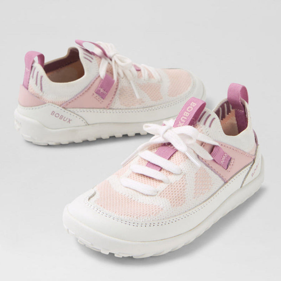 Bobux Meta White-Parfait Pink
