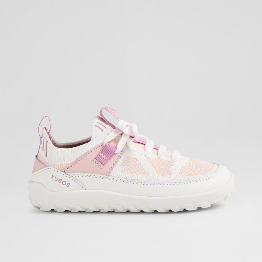Bobux Meta White-Parfait Pink