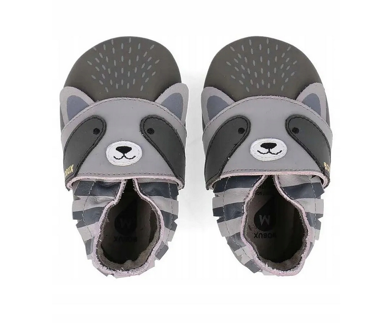 Bobux Primeros pasos Mapache Gris