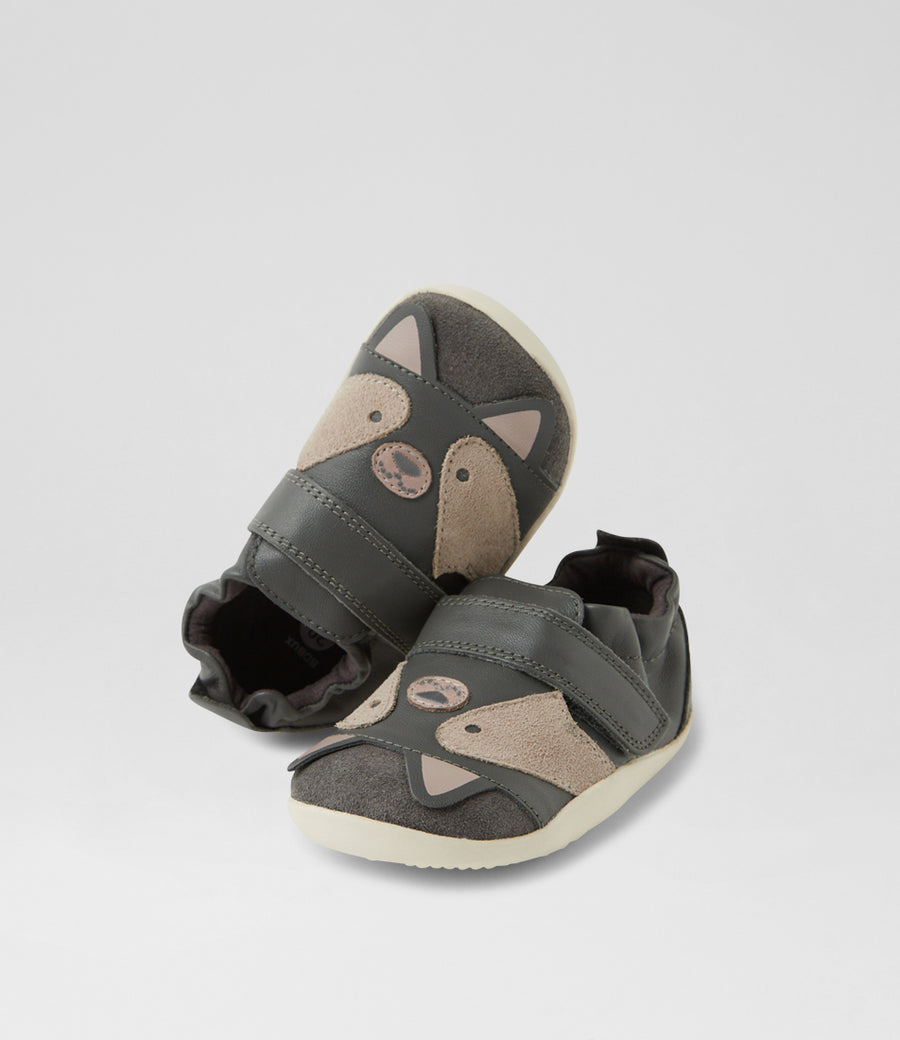 Bobux Xplorer Critters Scrunch Smoke