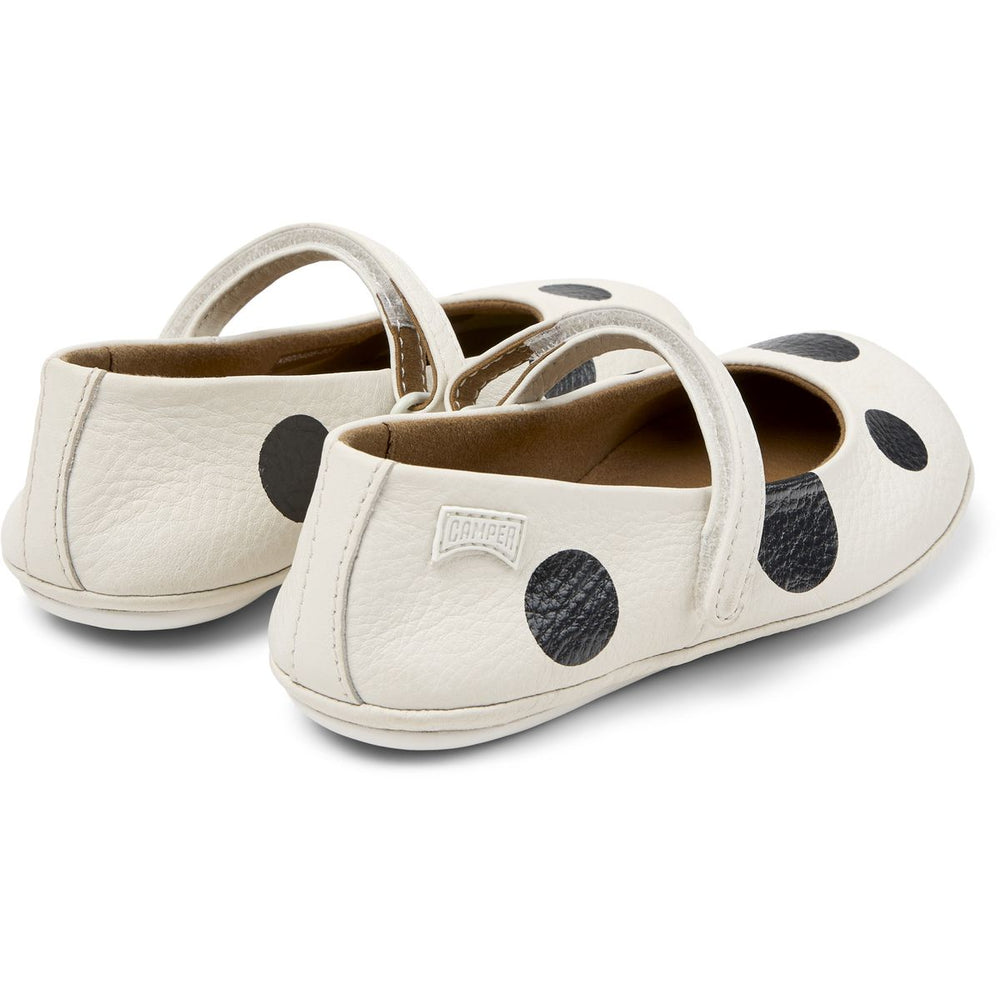 Camper Ballerines Twins Blanc Pois