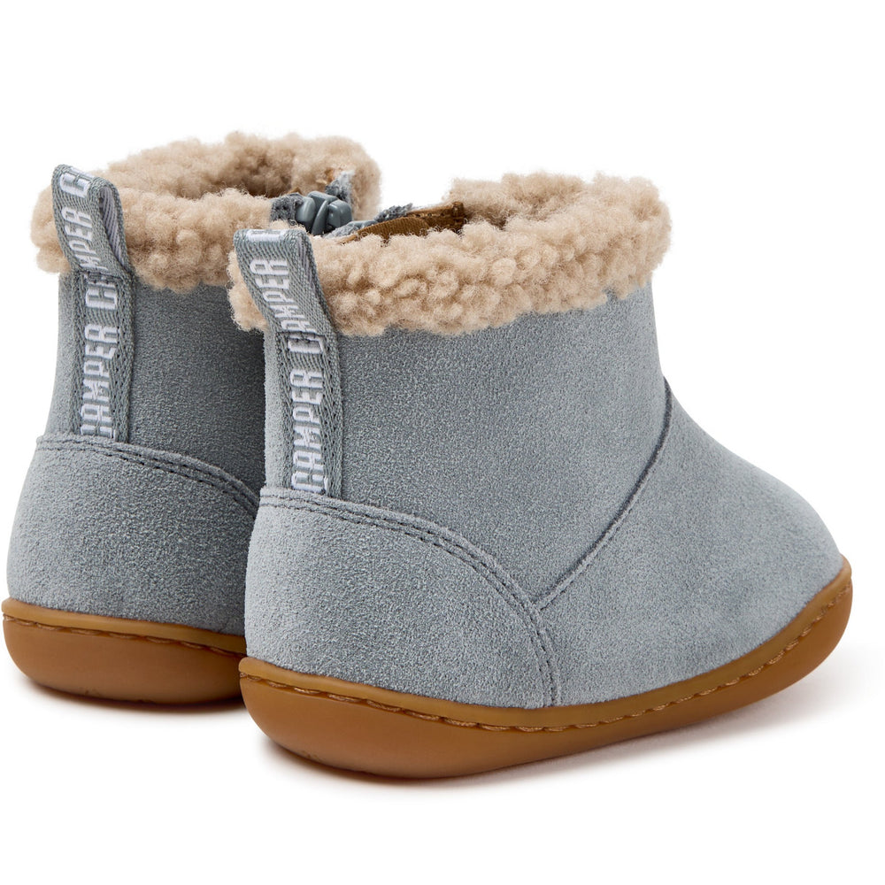 Camper FW Peu Botines Forro Zip Azul Cielo