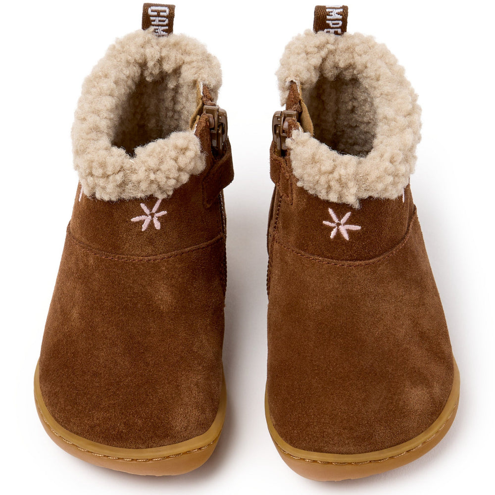 Camper FW Peu Botines Forro Zip Pecan