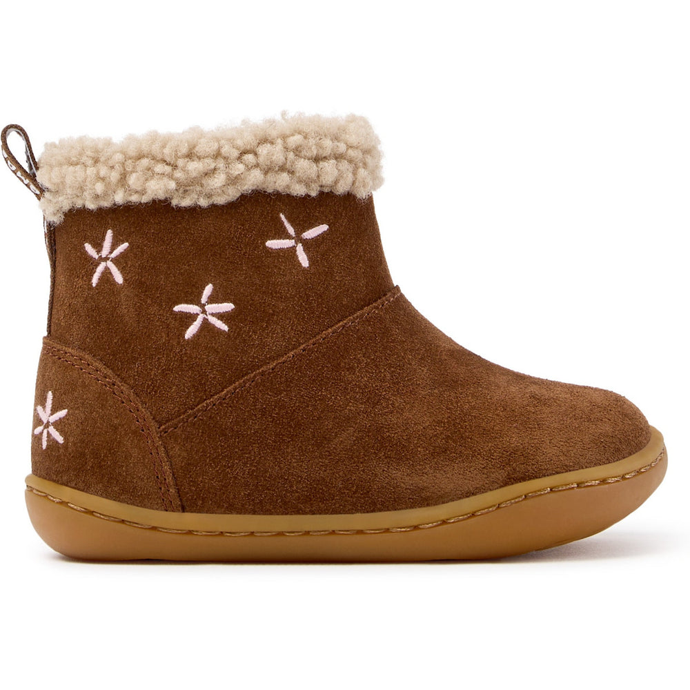 Camper FW Peu Botines Forro Zip Pecan