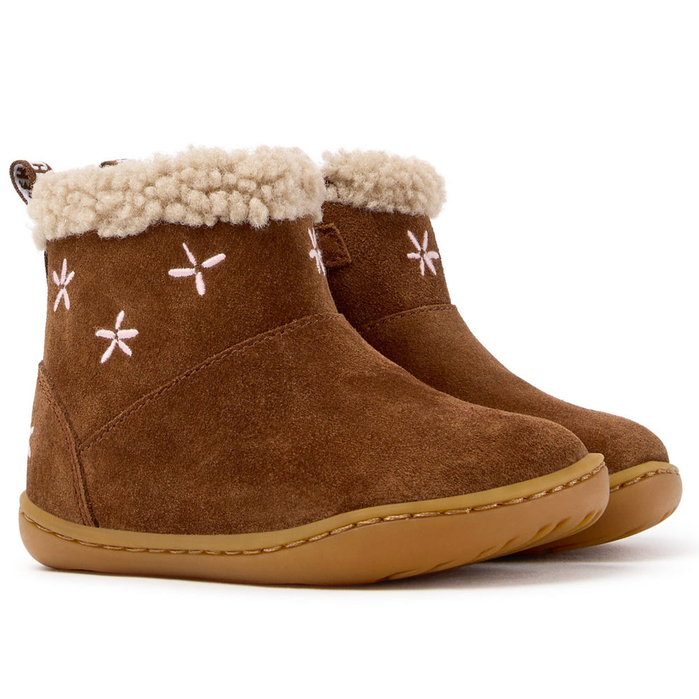Camper FW Peu Botines Forro Zip Pecan