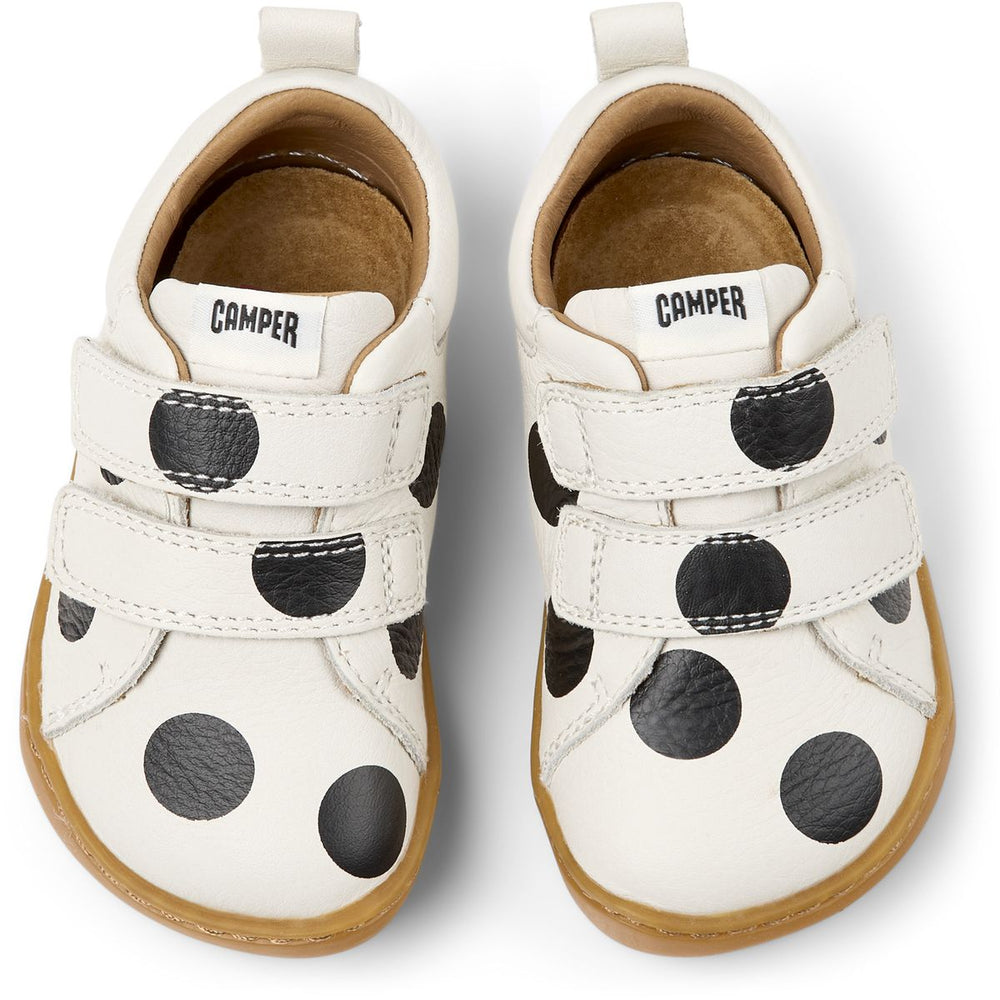 Camper FW Peu Velcros Twins Lunares Blanco