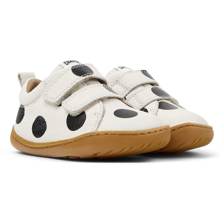Camper FW Peu Velcros Twins Lunares Blanco