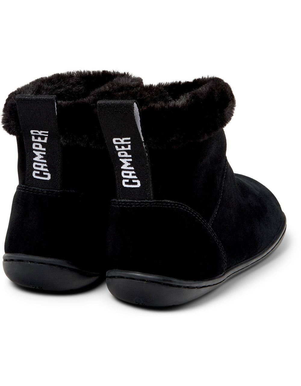 Camper Kids Peu Bottines Fourrées Noir