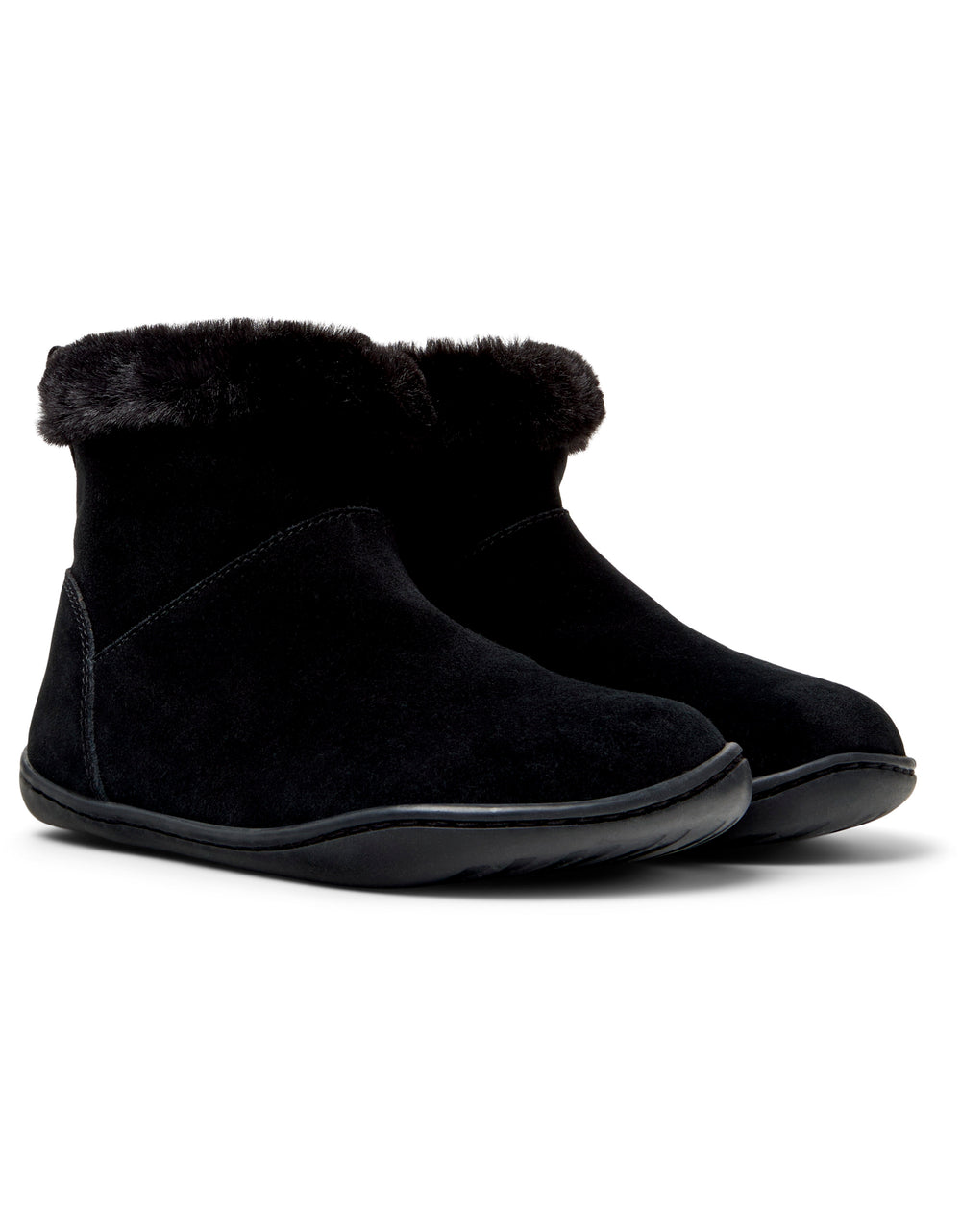 Camper Kids Peu Bottines Fourrées Noir