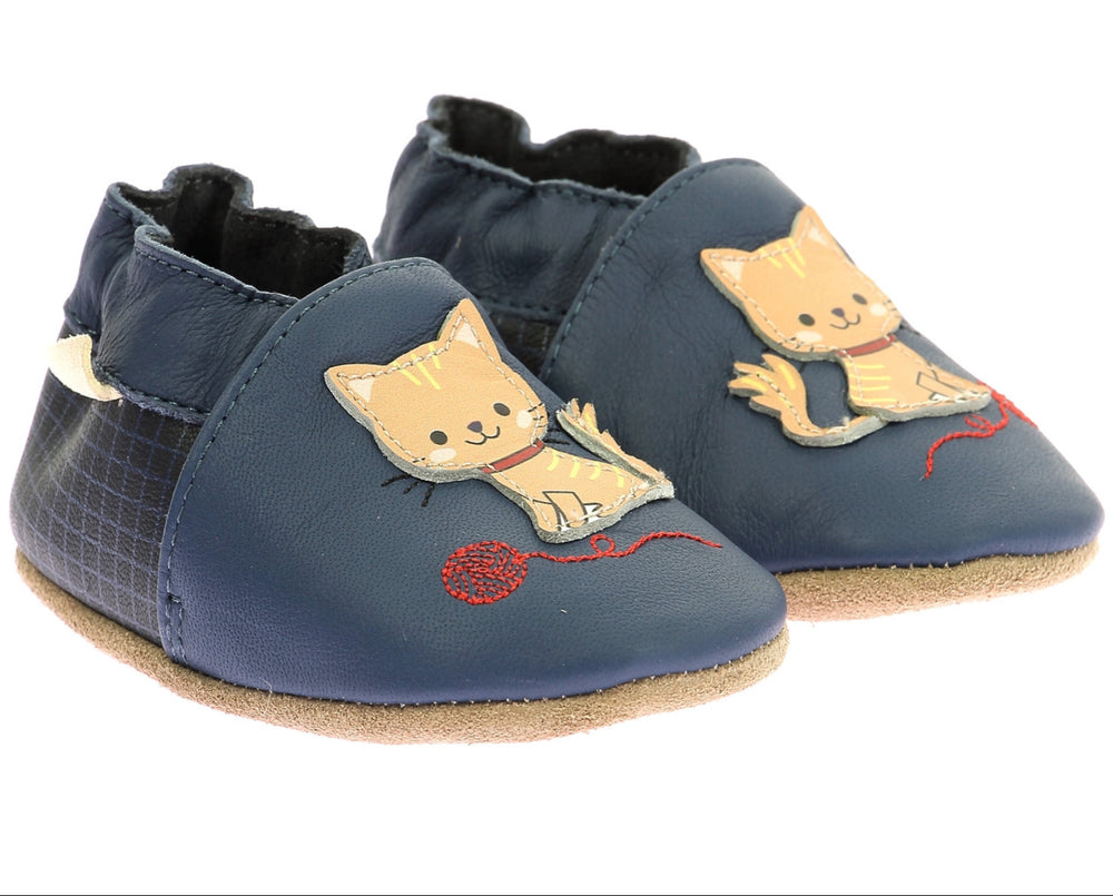Robeez Chaussons Kitten Day Marine