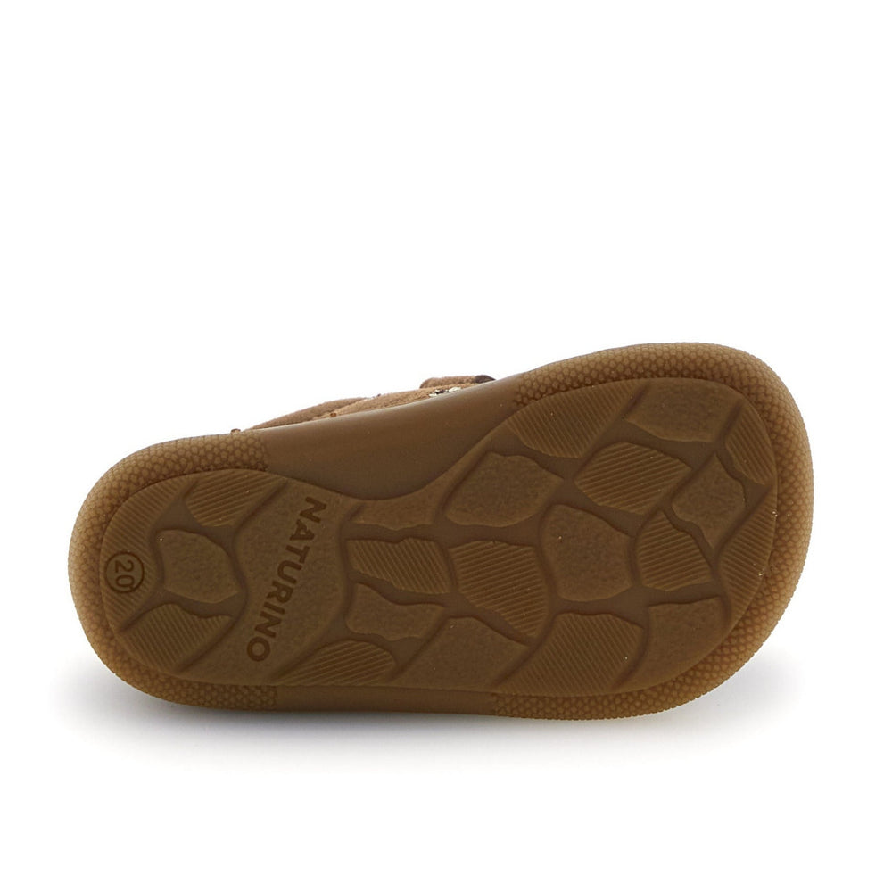 Naturino Barefoot Orec Velcros Daisies Brown Platinum