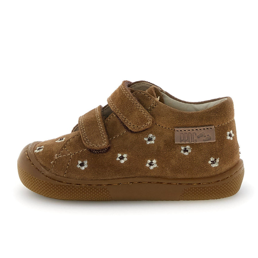 Naturino Barefoot Orec Velcros Daisies Brown Platinum