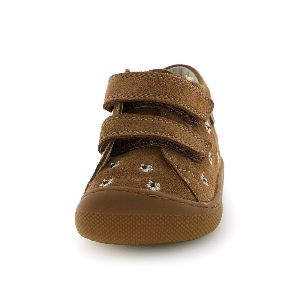 Naturino Barefoot Orec Velcros Daisies Brown Platinum