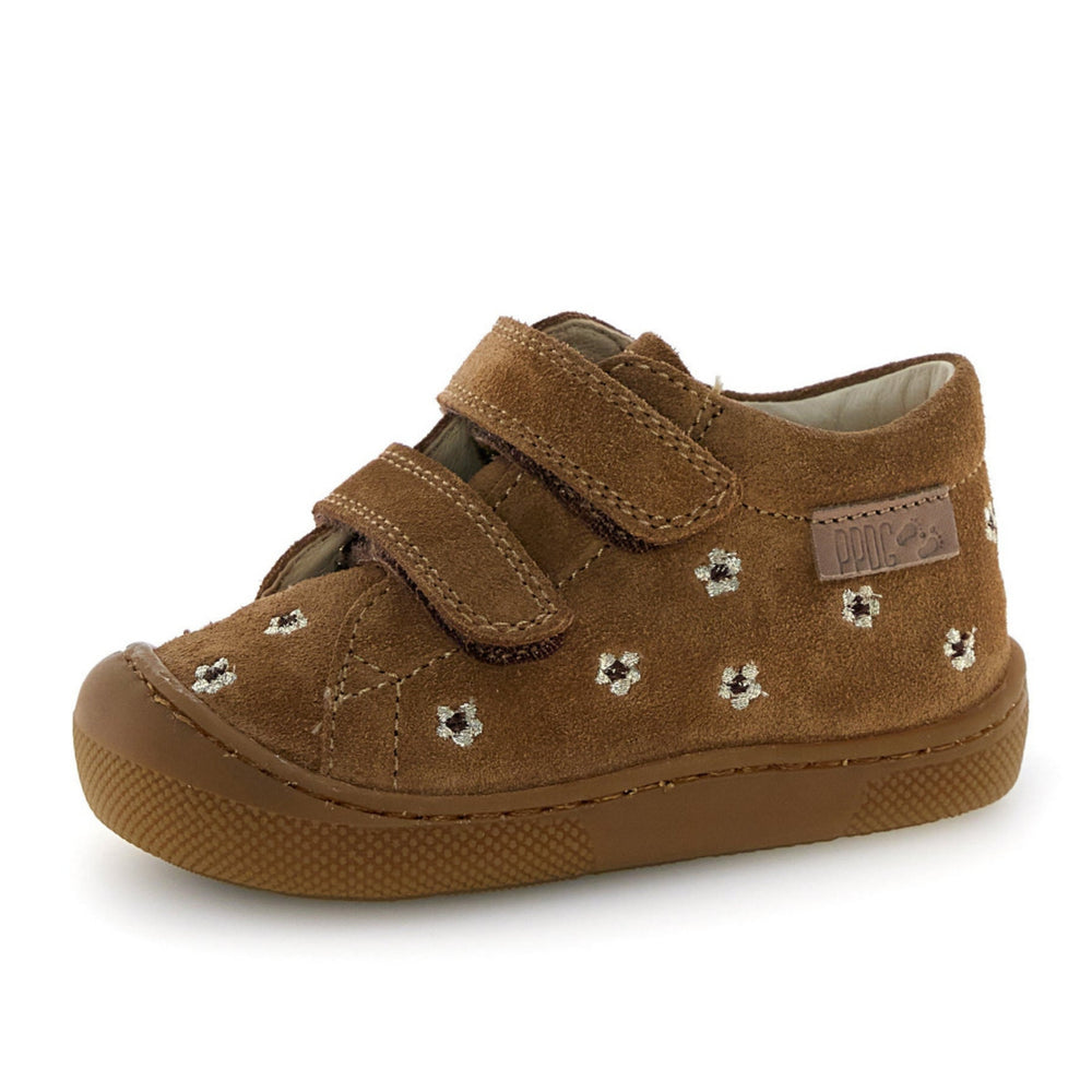 Naturino Barefoot Orec Velcros Daisies Brown Platinum