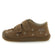 Naturino Barefoot Rabir Velcros Daisies Brown Platinum