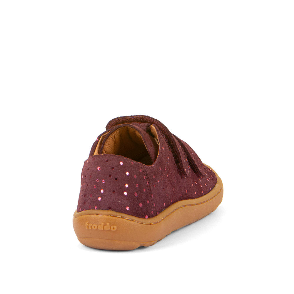 Froddo Barefoot Cuir Velcros II Bordeaux