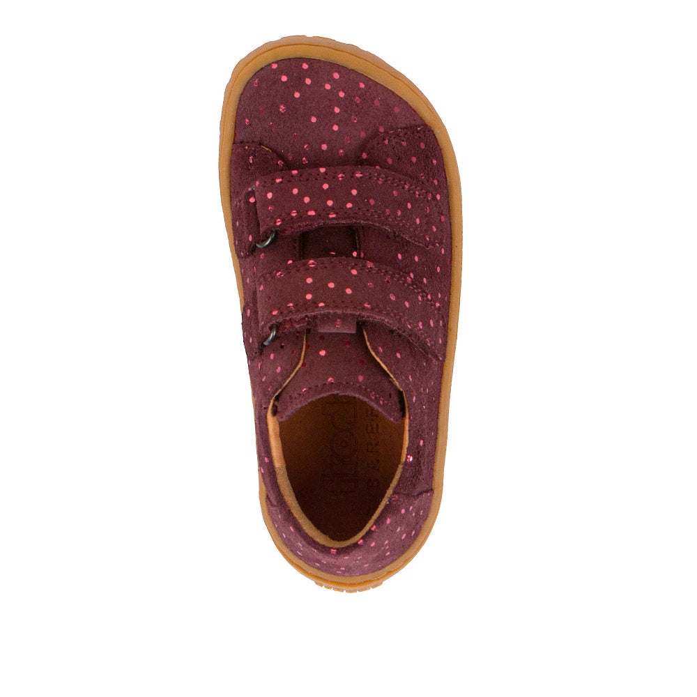 Froddo Barefoot Cuir Velcros II Bordeaux