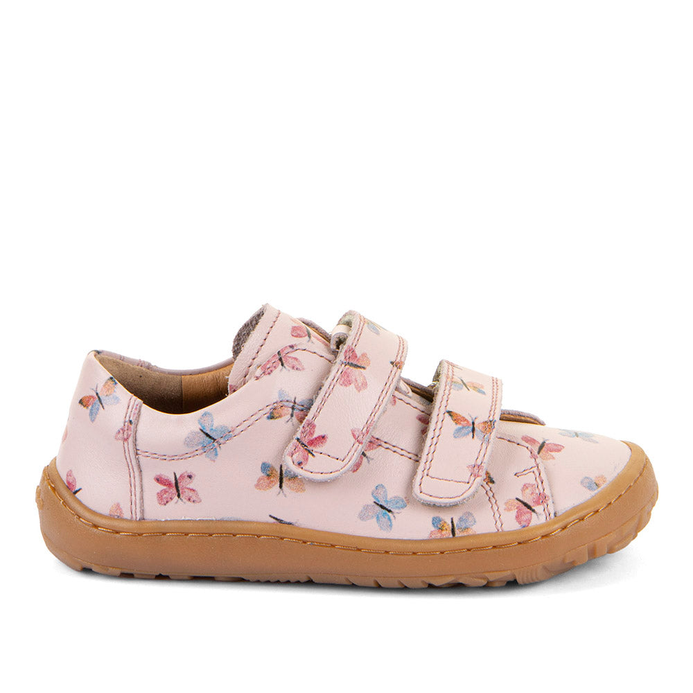 Froddo Barefoot Cuir Velcros III Pink Butterfly