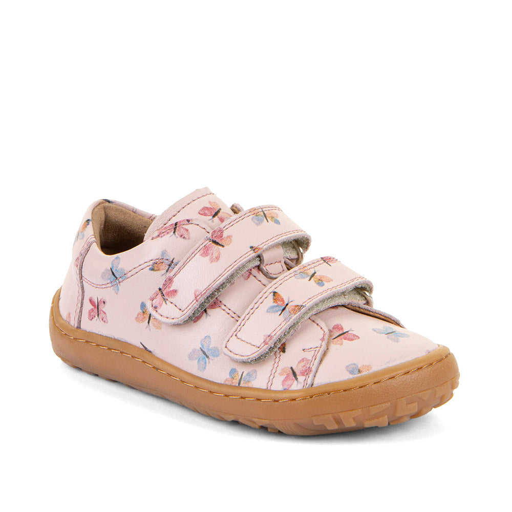 Froddo Barefoot Cuir Velcros III Pink Butterfly