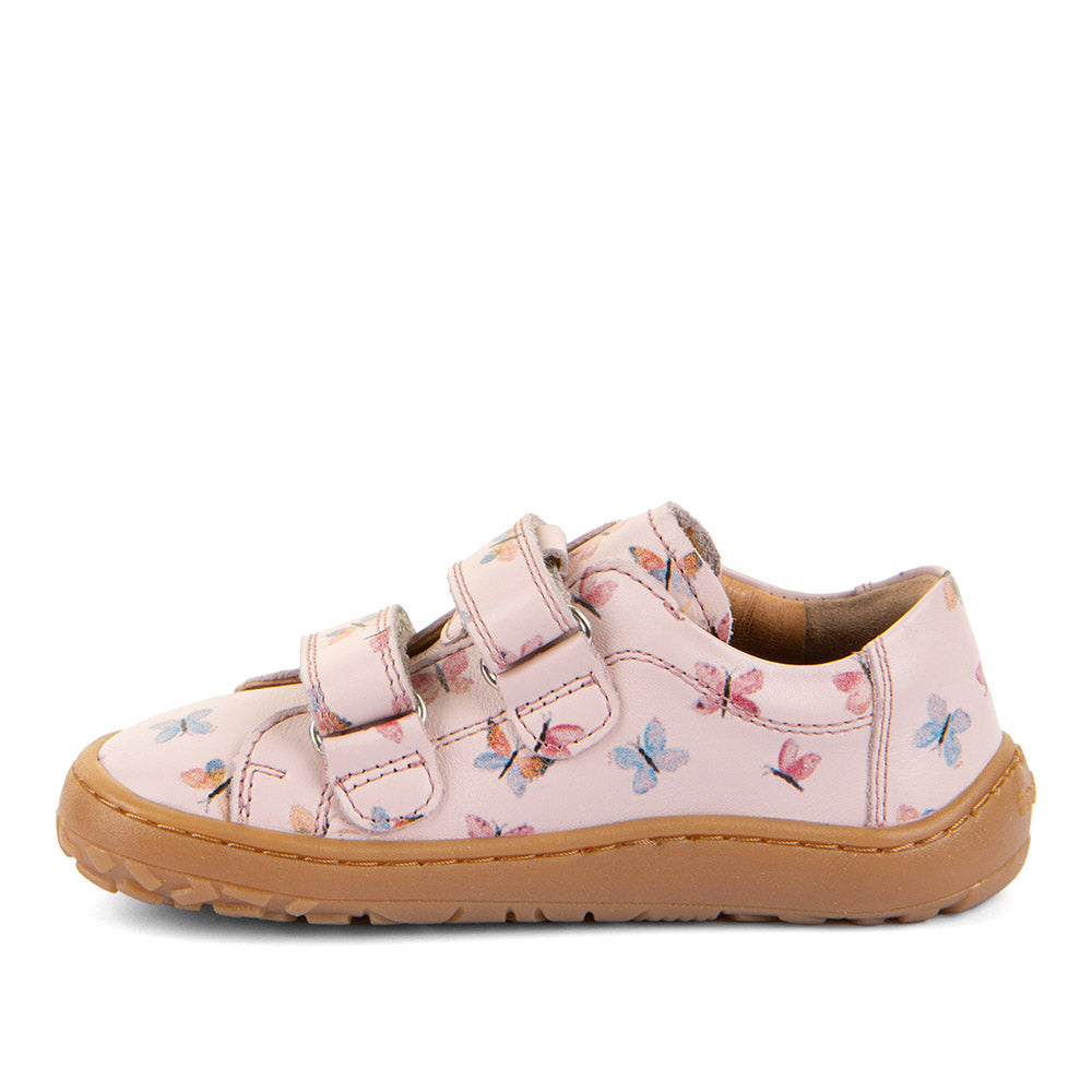 Froddo Barefoot Cuir Velcros III Pink Butterfly