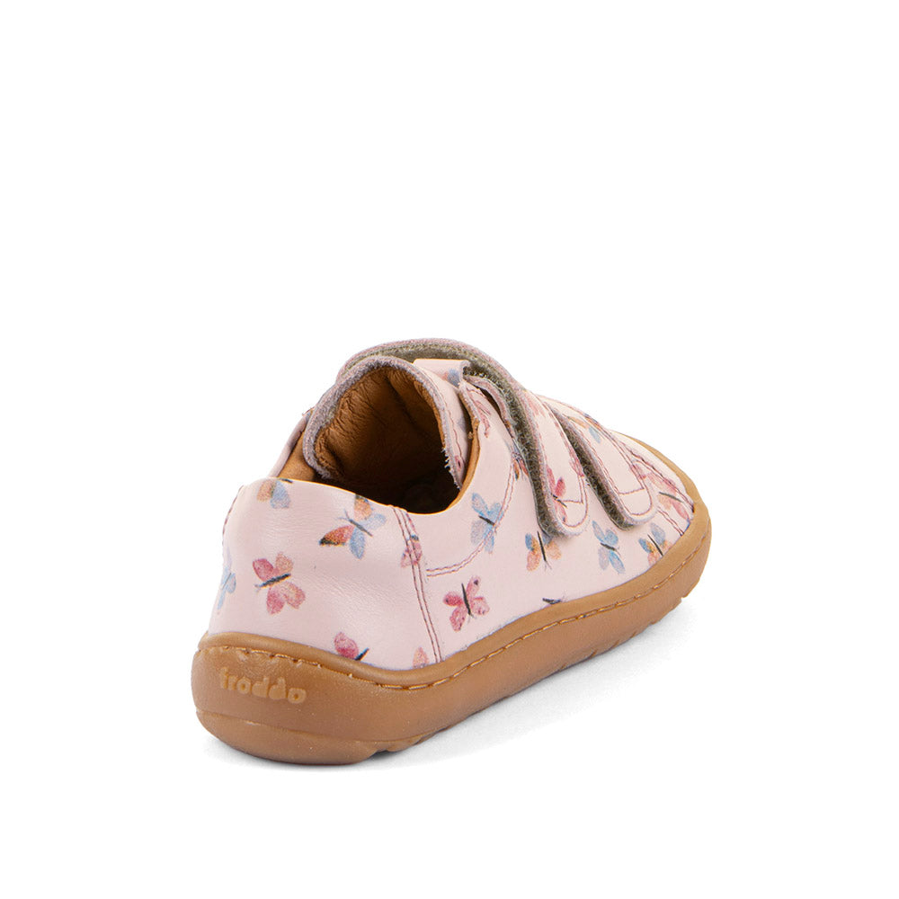 Froddo Barefoot Cuir Velcros III Pink Butterfly