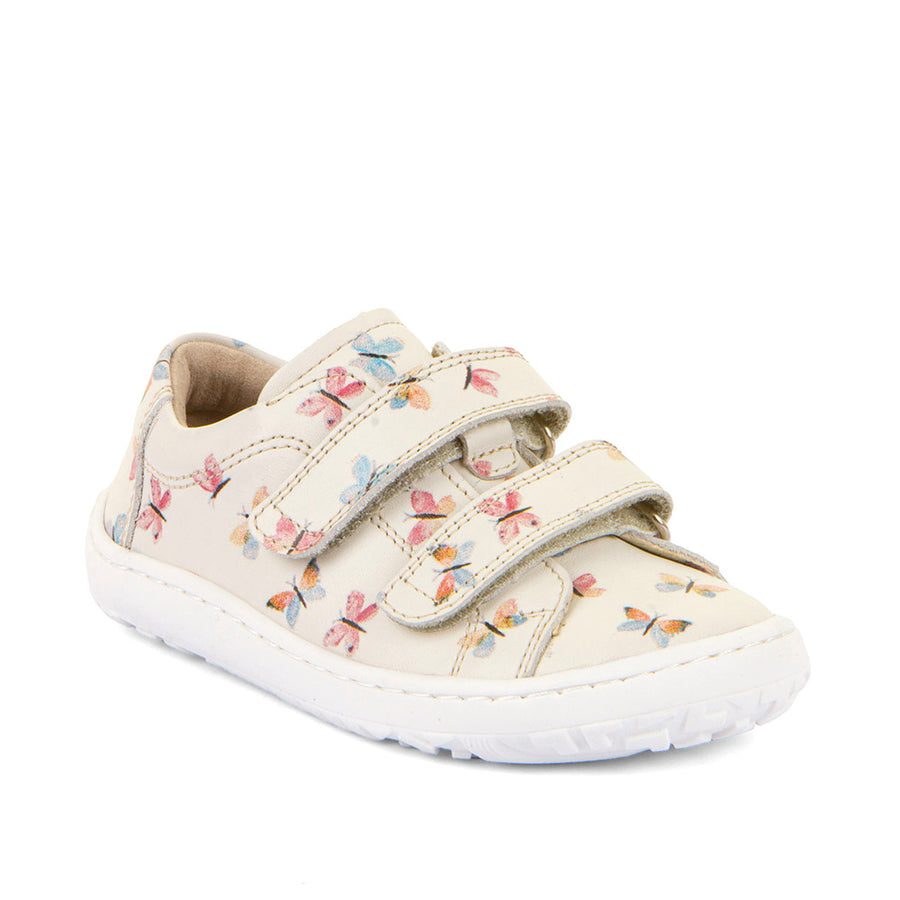 Froddo Barefoot Cuir Velcros III White Butterfly