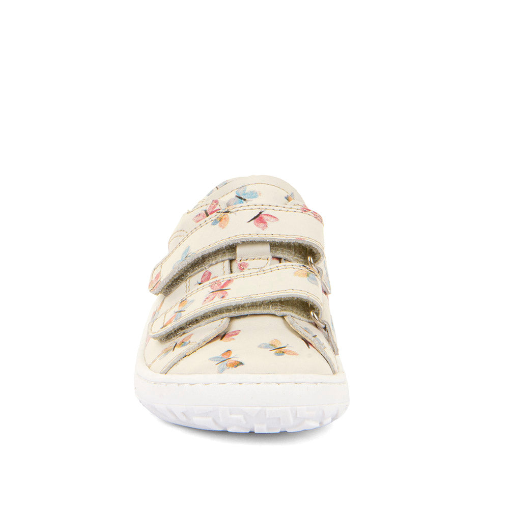 Froddo Barefoot Cuir Velcros III White Butterfly