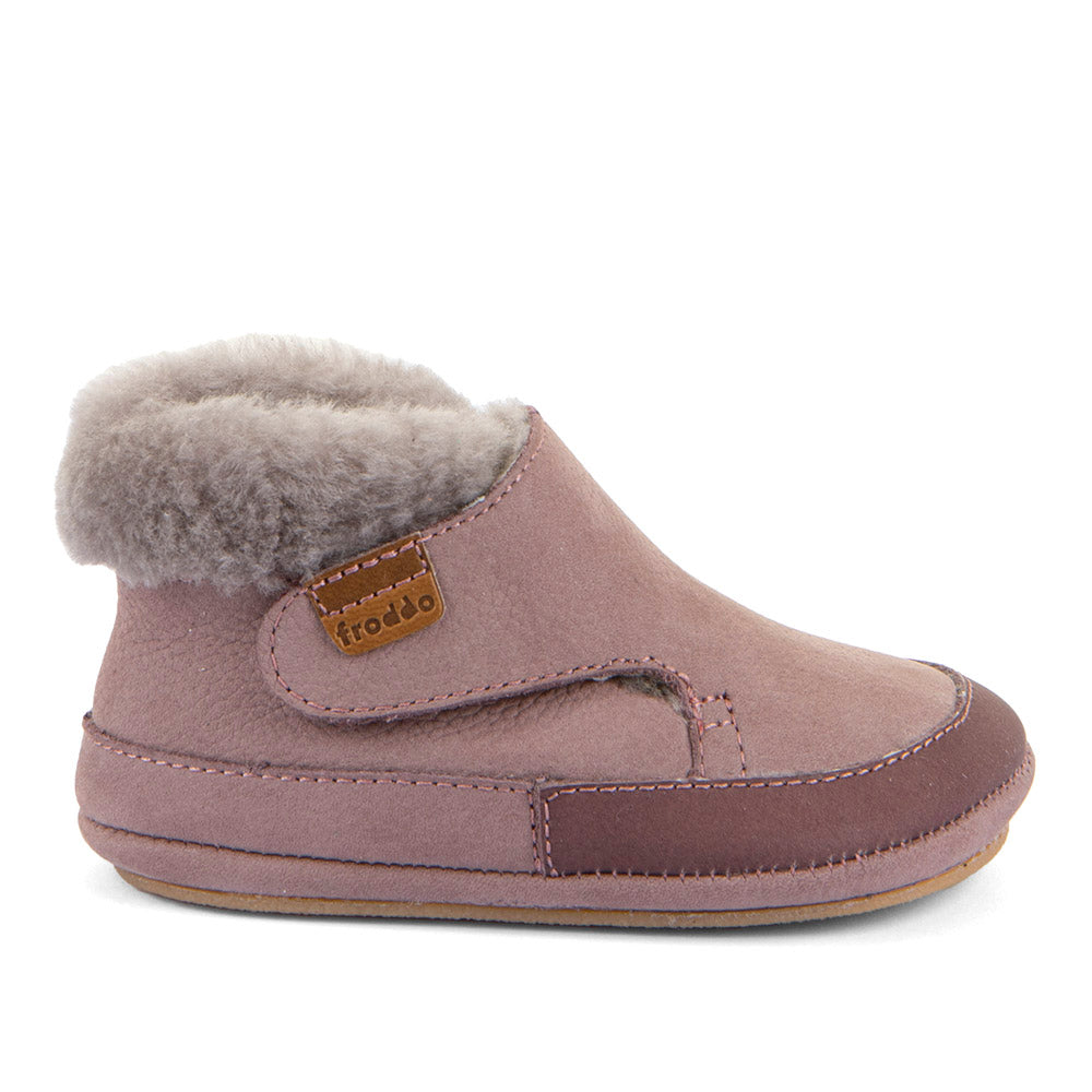 Froddo Furry Walk Barefoot Fourrés Dark Pink