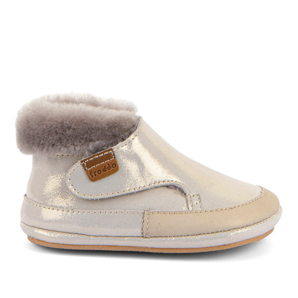 Froddo Furry Walk Barefoot Fourrés Gold Shine