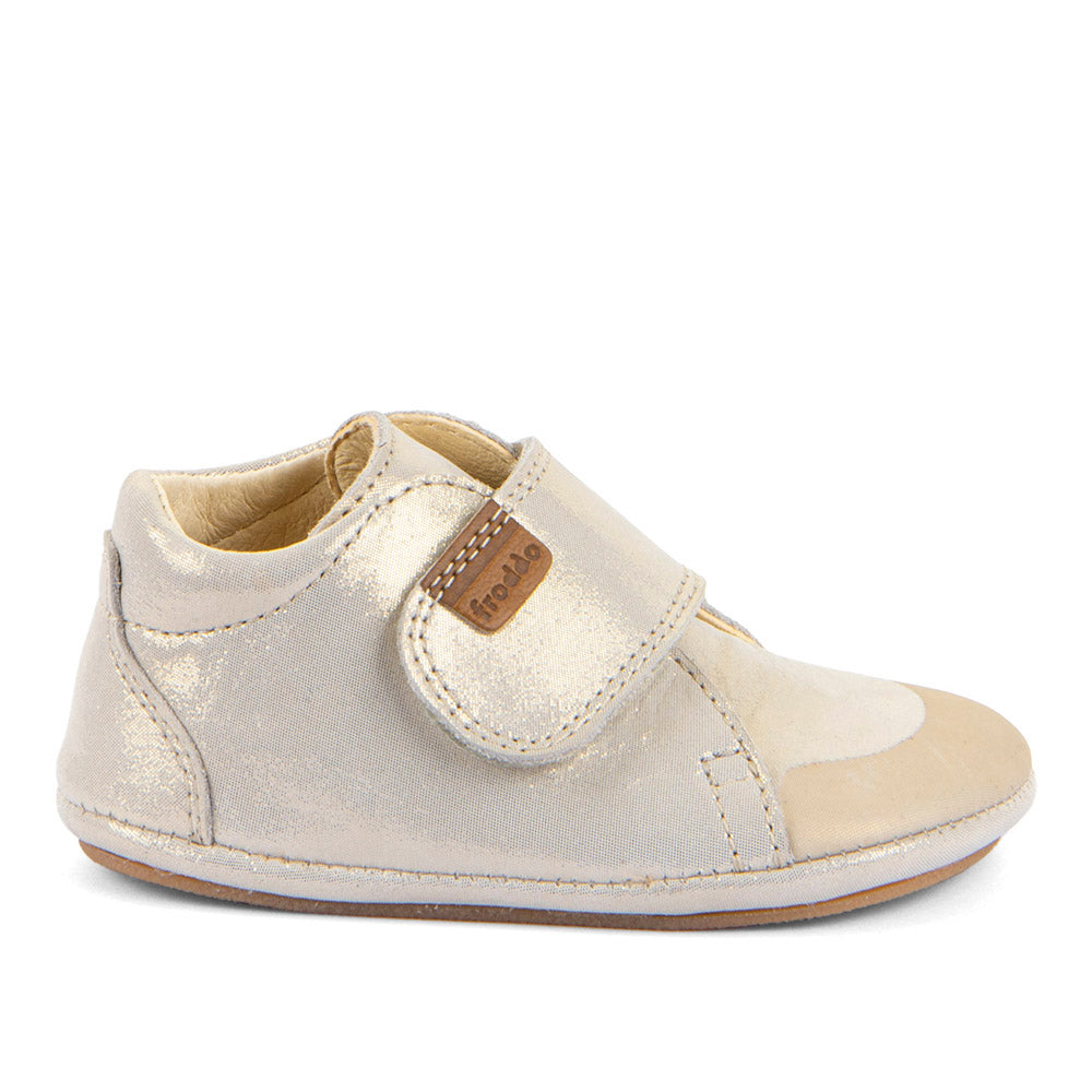 Froddo Prewalkers Barefoot First Walk Gold Shine