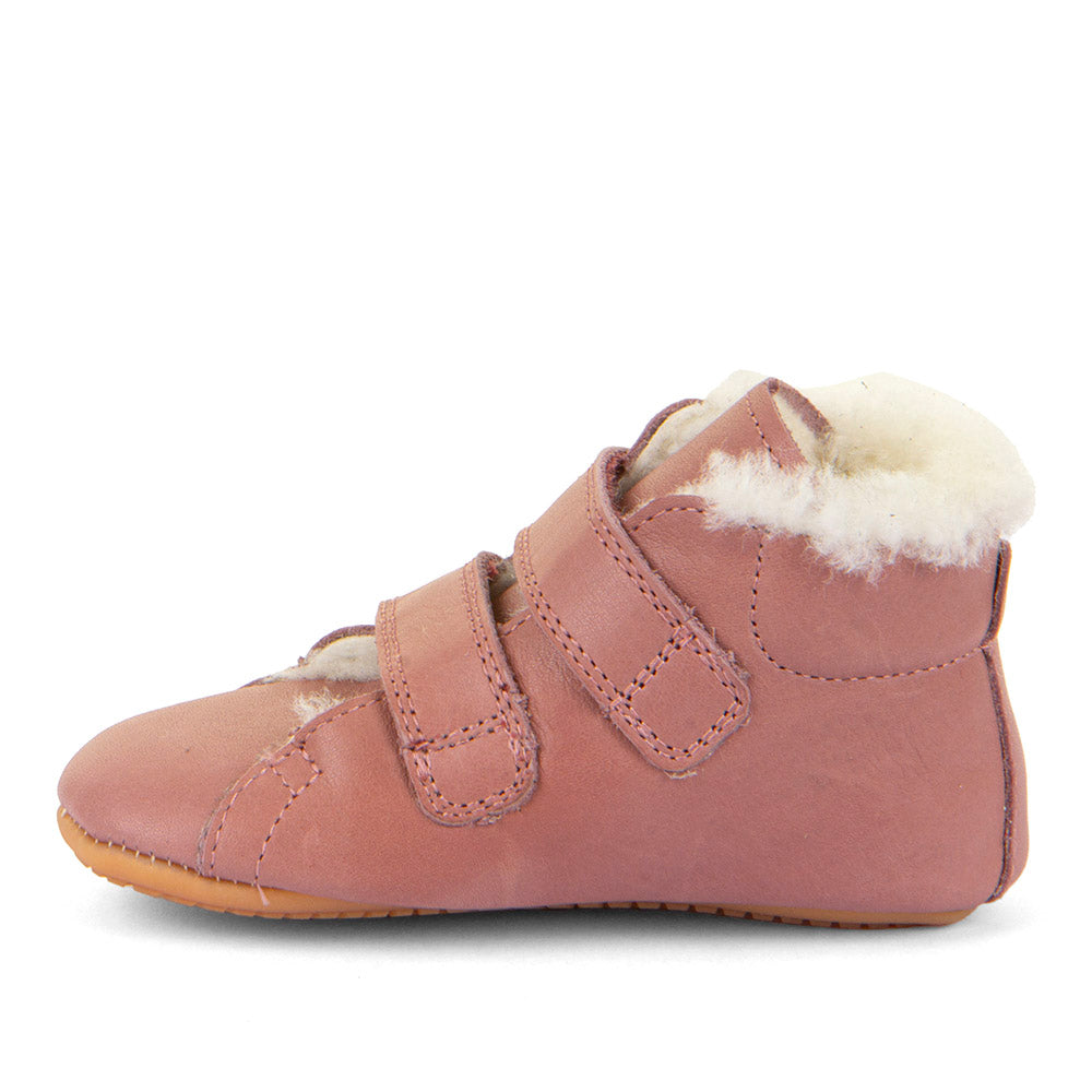 Froddo Prewalkers Barefoot Fourrés Deux Scratchs Dark Pink