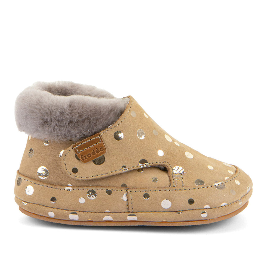 Froddo Furry Walkers Barefoot Fourrés Gold